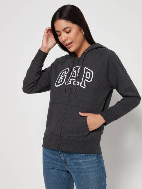 Gap Logo Zip Hoodie In Fleece