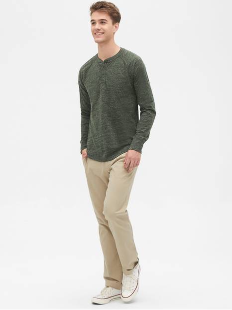 Essential Khakis in Straight Fit with GapFlex