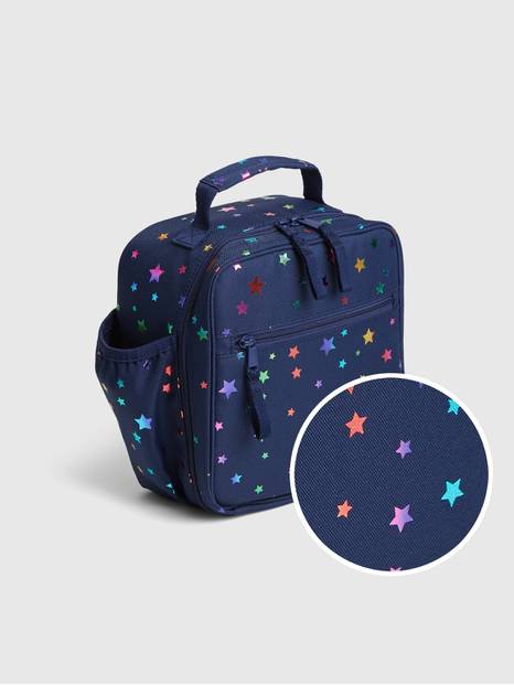 Kids Recycled Polyester Star Print Lunchbag