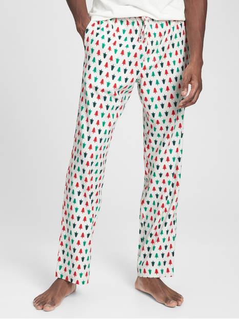 Print Flannel Pajama Pants