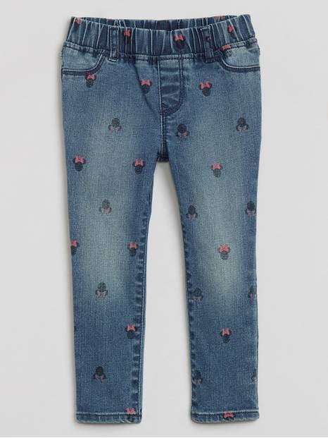 بيبي جاب | بنطال جينز بطبعة ميني ماوس من ديزني بتقنية واش ويل