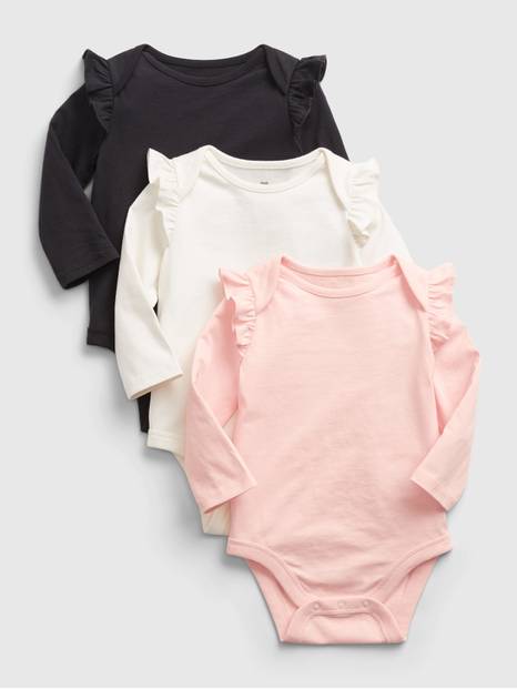 Baby 100% Organic Cotton Mix and Match Bodysuit (3-Pack)