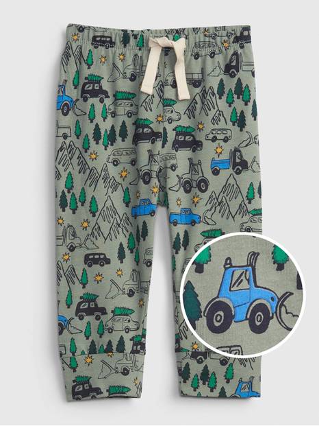 Baby 100% Organic Cotton Mix and Match Print Pull-On Pants