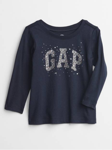 babyGap Long Sleeve Gap Logo T-Shirt