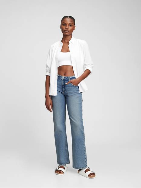 Mid Rise '90s Loose Jeans with Washwell in Organic Cotton