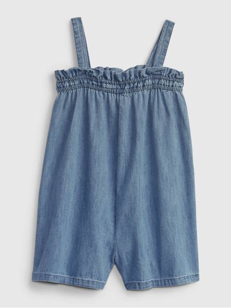 Toddler Denim Romper with Washwell