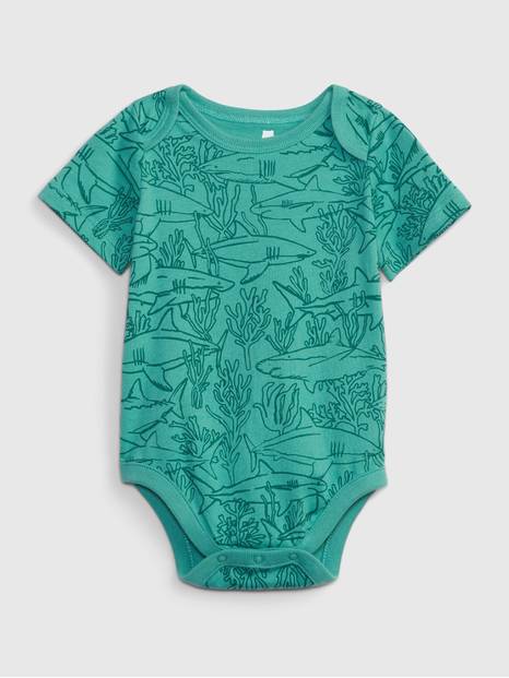 لباس قطعة واحدة ميكس اند ماتش 100‏%‏ قطن عضوي مطبوع للأطفال الرضع