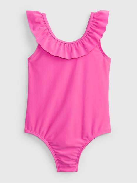 Toddler Recycled Ruffle Swim One-Piece