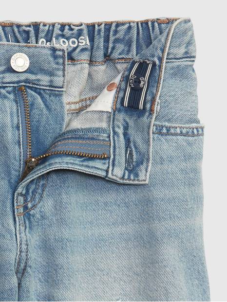 Kids '90s Loose Denim Shorts with Washwell