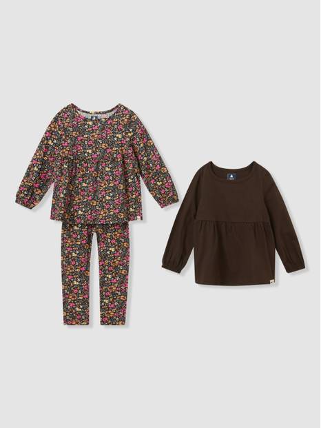 Toddler Organic Cotton Mix and Match 3-Piece Outfit Set