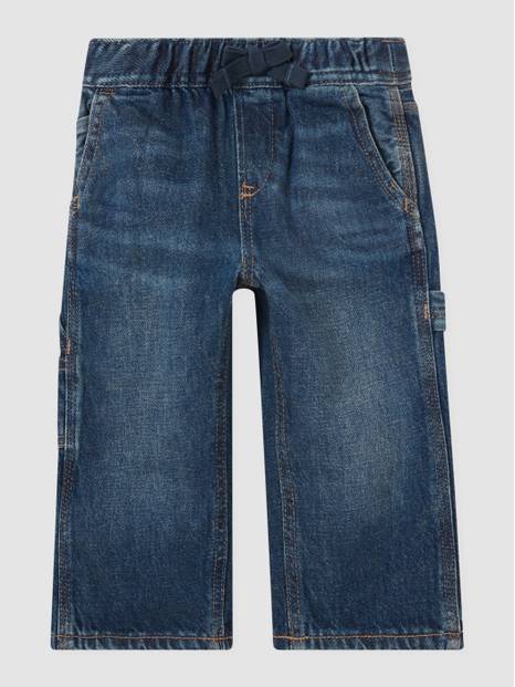 Toddler Pull-On Denim Carpenter Pants with Washwell