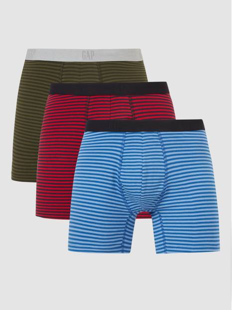 Striped Boxers, 3-Pack