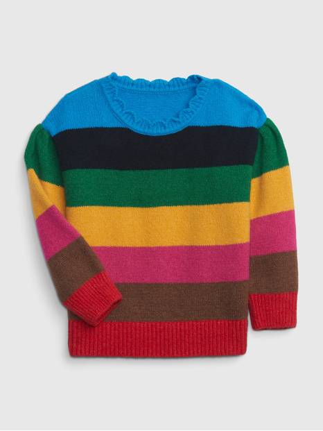 Toddler Happy Stripe Sweater