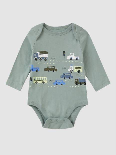 لباس قطعة واحدة بطبعة للأطفال الرضع