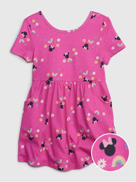 babyGap | Disney 100% Organic Cotton Mix and Match Minnie Mouse Skater Dress