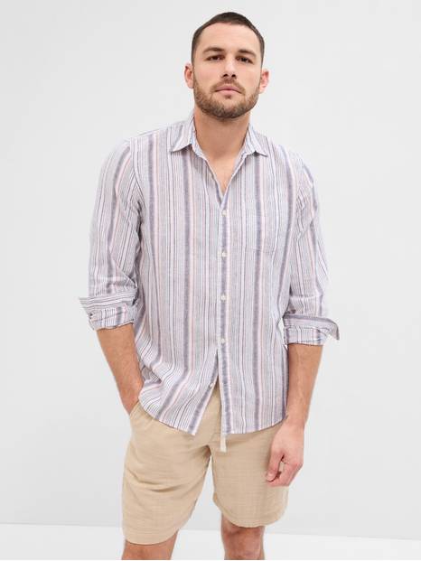 Linen-Cotton Shirt in Standard Fit
