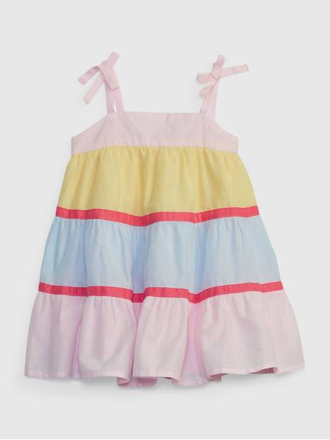 Baby Colorblock Tiered Dress