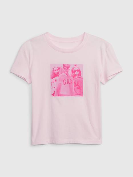 Gap × Barbie™ Kids 100% Organic Cotton Logo Graphic T-Shirt