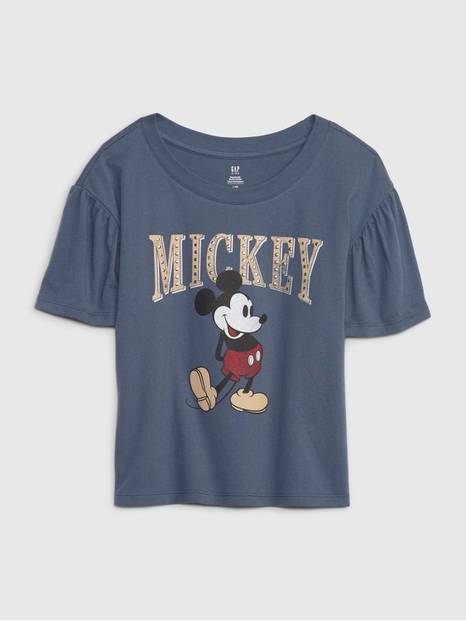 GapKids &#124 Disney 100% Organic Cotton Mickey Mouse Flutter Sleeve T-Shirt