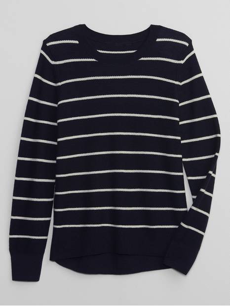Relaxed Stripe Crewneck Sweater