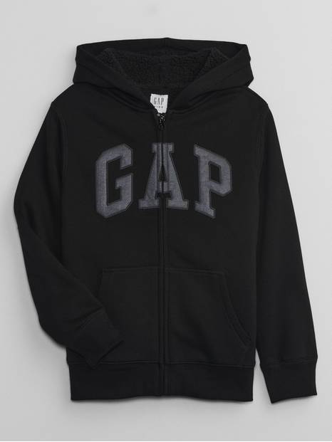 Kids Gap Logo Sherpa-Lined Zip Hoodie