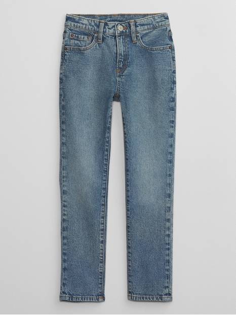 Kids Straight Taper Jeans with Washwell