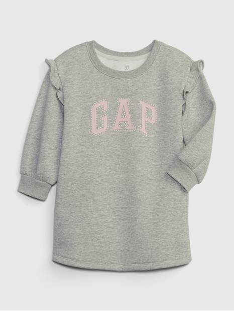 Toddler Gap Arch Logo Ruffle Sweatshirt Dress