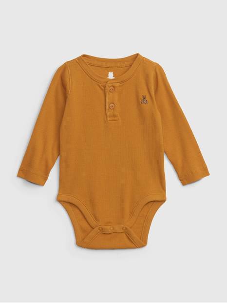 Baby 100% Organic Cotton Mix and Match Henley Bodysuit